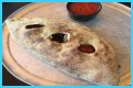 How big is a mellow mushroom calzone?