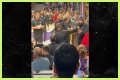 LeBron James Shoves Overzealous Fan Who Rushed Bench
